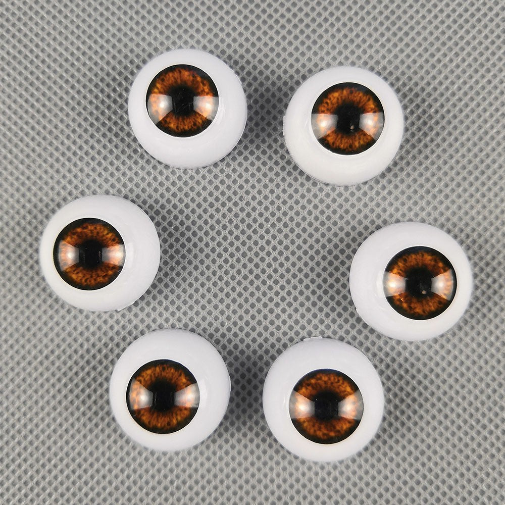 10 Pairs Half Round Acrylic Eyes Eyeballs for Reborn Baby Dolls Kit DIY Repair