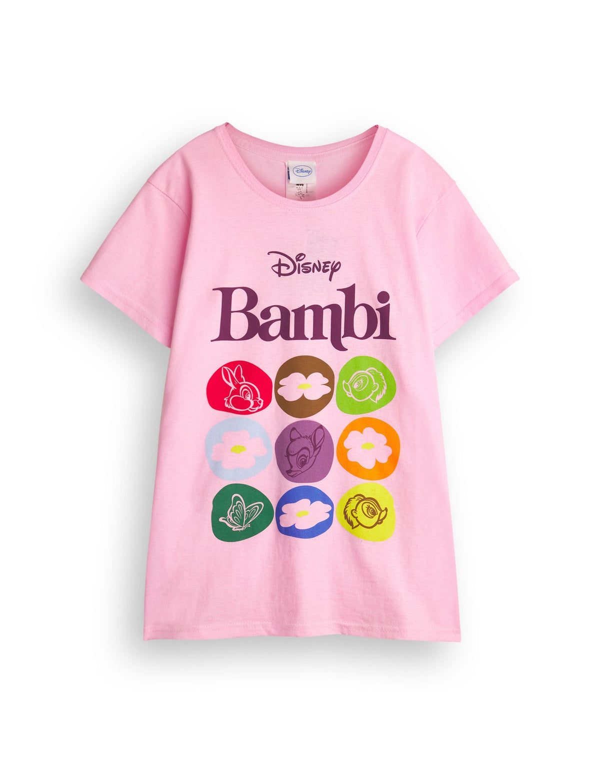 Disney Short Sleeved T-Shirt | Girls Pink | Official Merch
