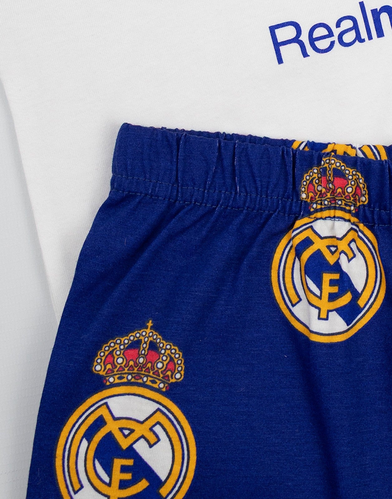 Real Madrid Short Sleeve Long Leg Pyjama Set | Boys Multicoloured | Official Mer
