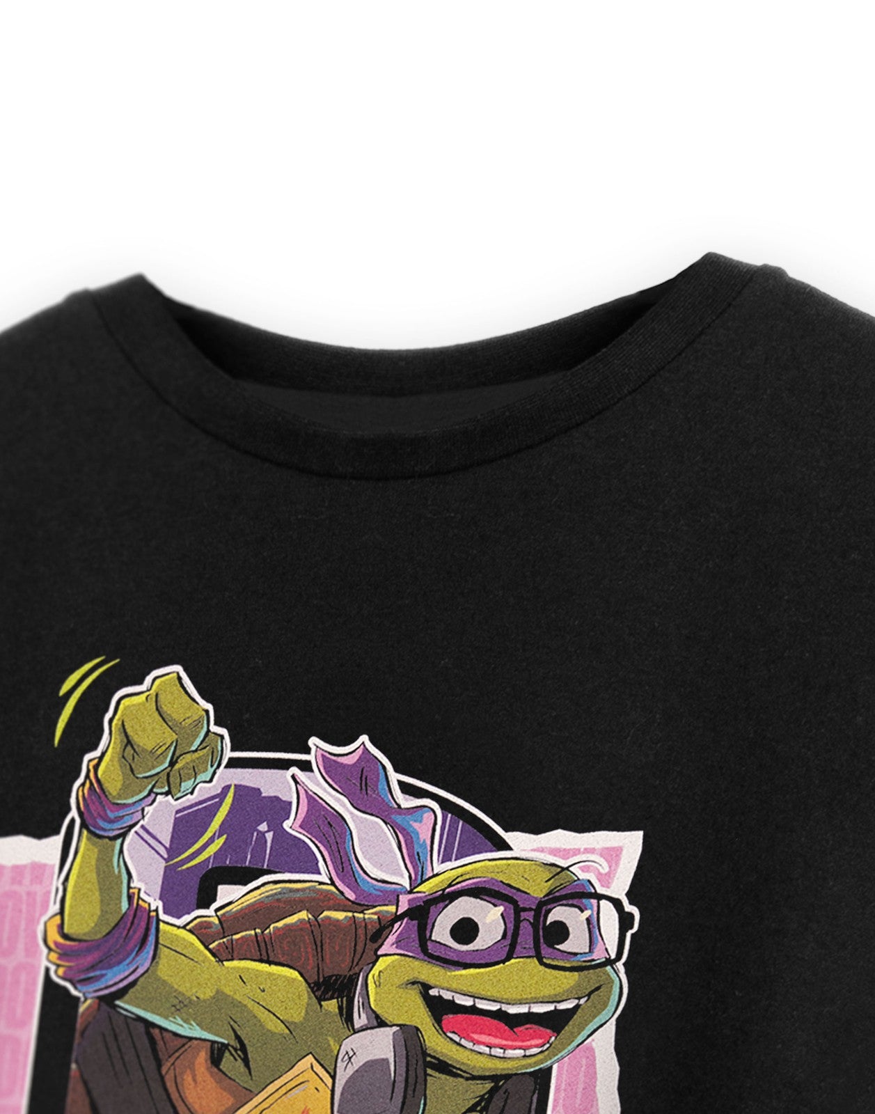 Teenage Mutant Ninja Turtles Short Sleeved T-Shirt | Boys Black | Official Merch