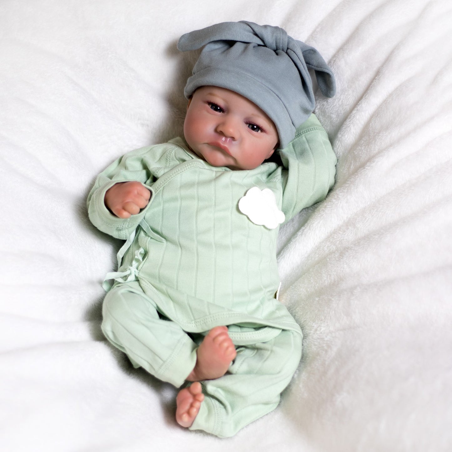 18" Realistic Reborn Baby Dolls Real Handmade Newborn Girl Boy Lifelike Doll Toy