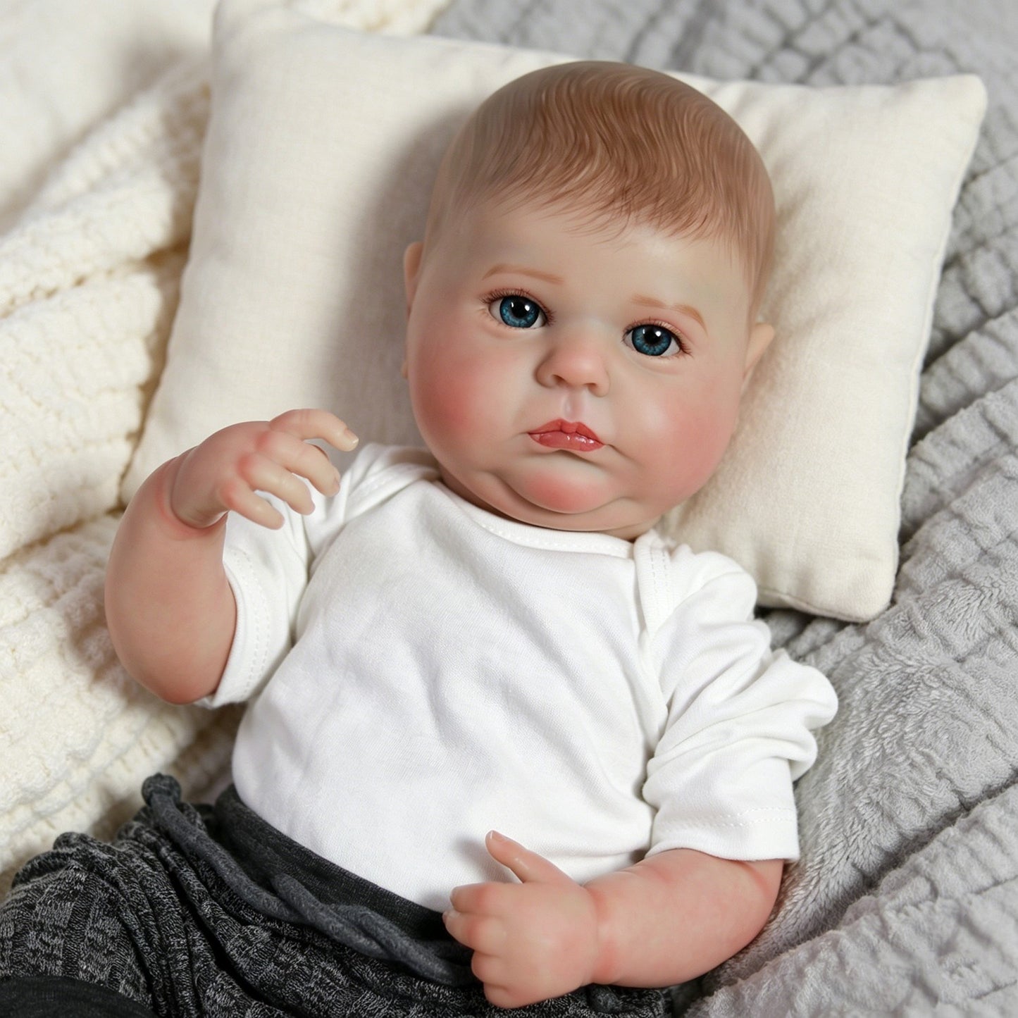 Real Life Reborn Baby Boy Doll Full Body Vinyl Silicone Newborn Babies Xmas Gift