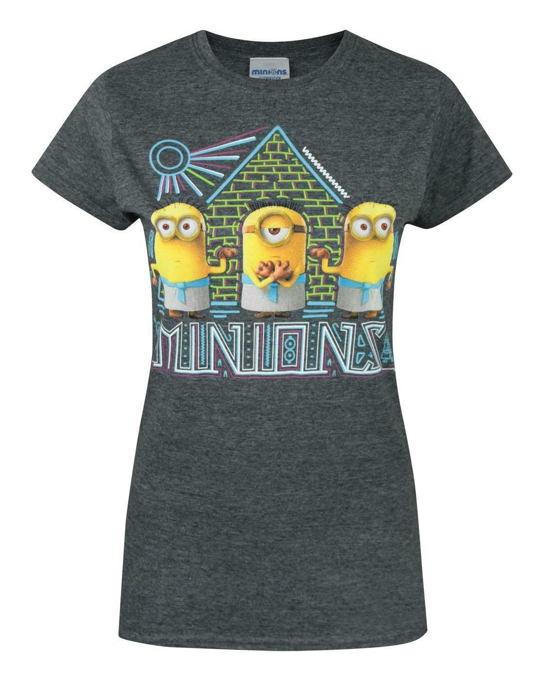 Despicable Me Short Sleeved T-Shirt | Womens Charcoal | Official Merch