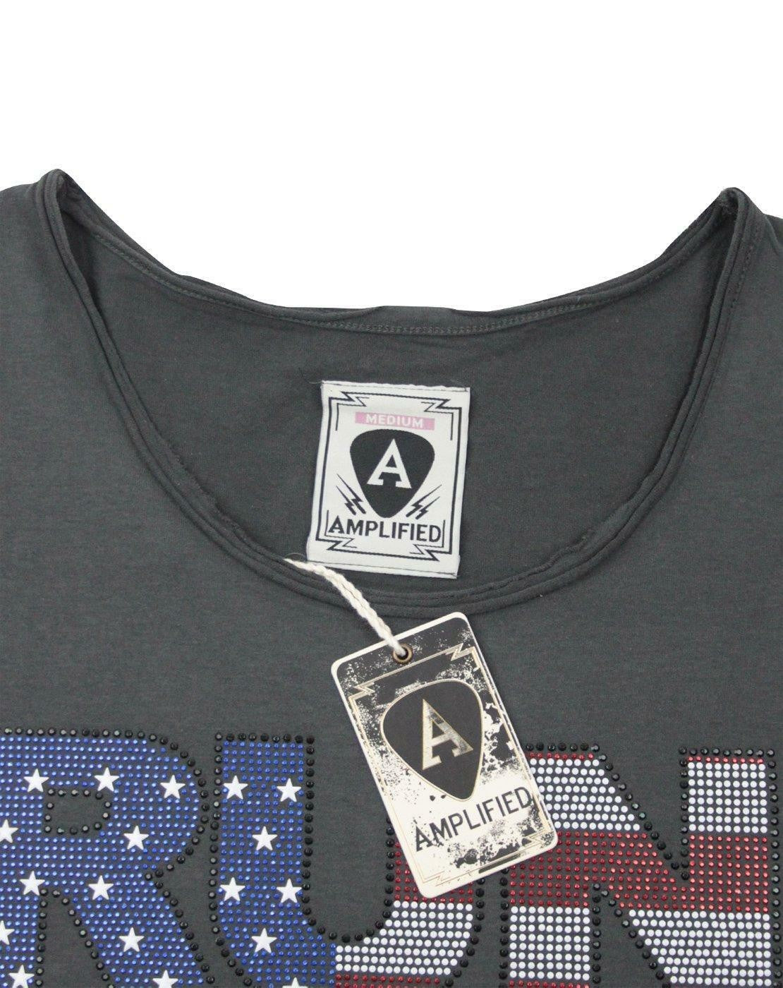 Amplified Clothing Short Sleeved T-Shirt | Womens Charcoal | Official Merch