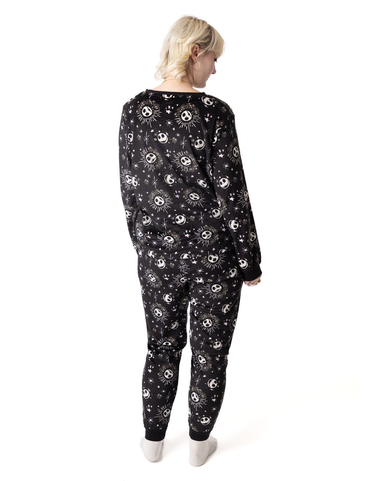 Disney Long Sleeve Long Leg Pyjama Set | Womens Black | Official Merch