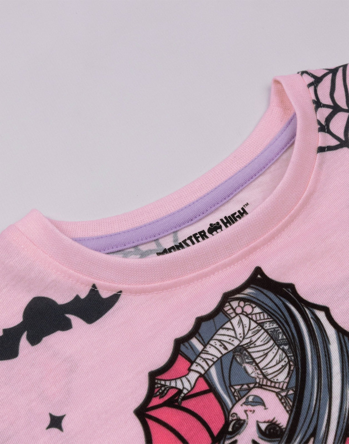 Monster High Multi-Pack of 2 Short Sleeve Nightdress | Girls Pink | Official Mer