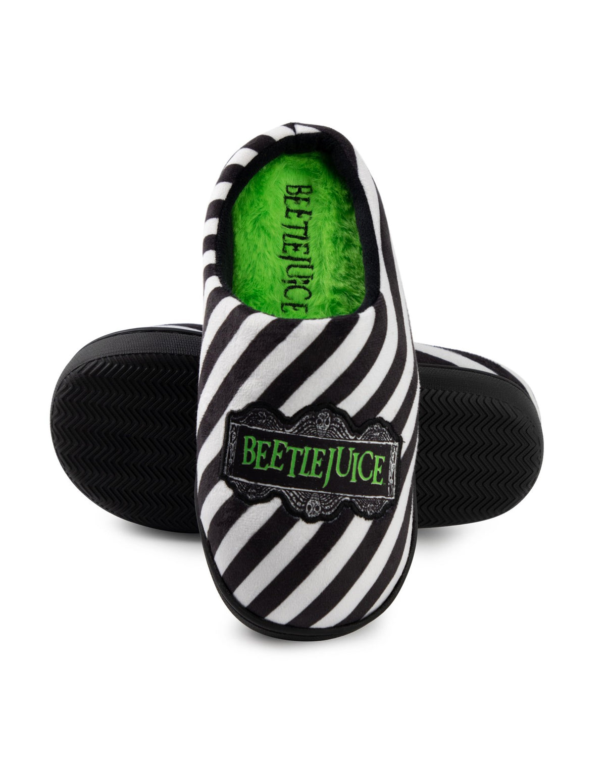 Beetlejuice Mule Slippers | Unisex Black | Official Merch