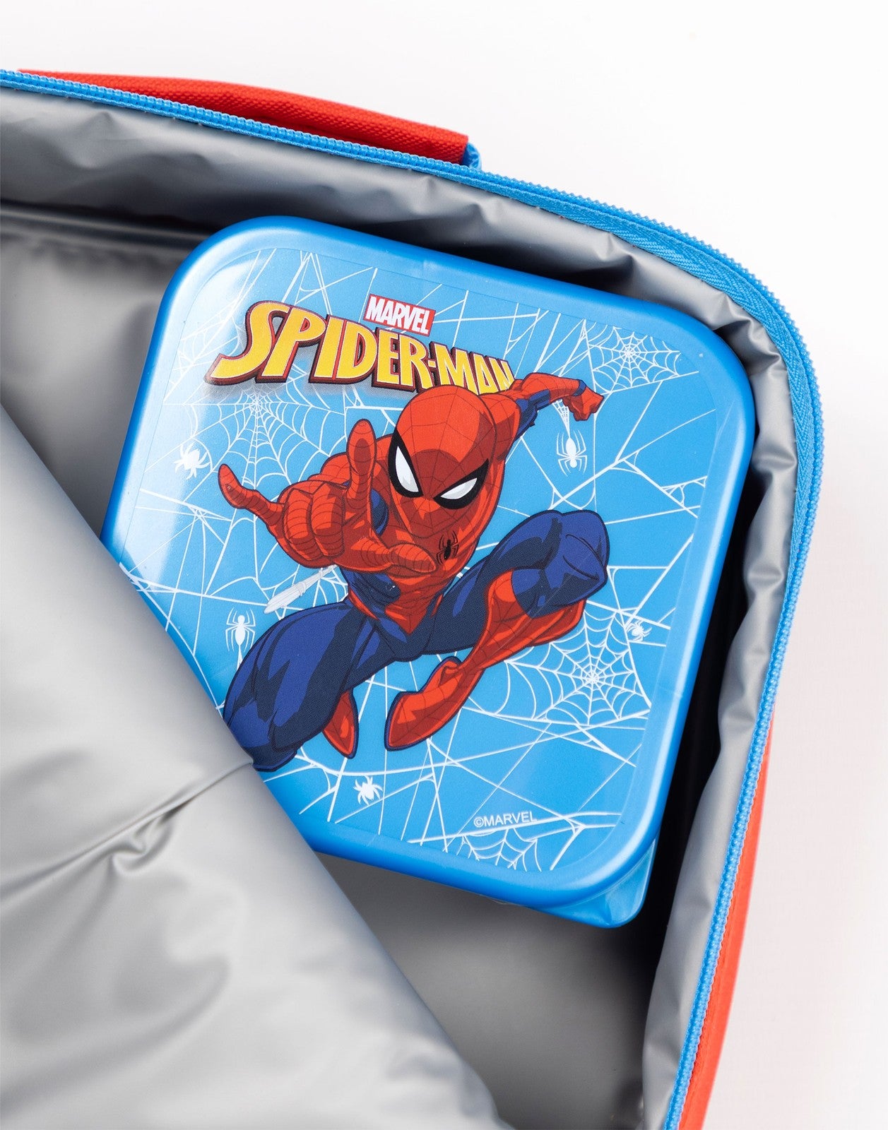 Spiderman Lunch Bag Bottle and 3 Snack Pot | Boys Red | Official Merch