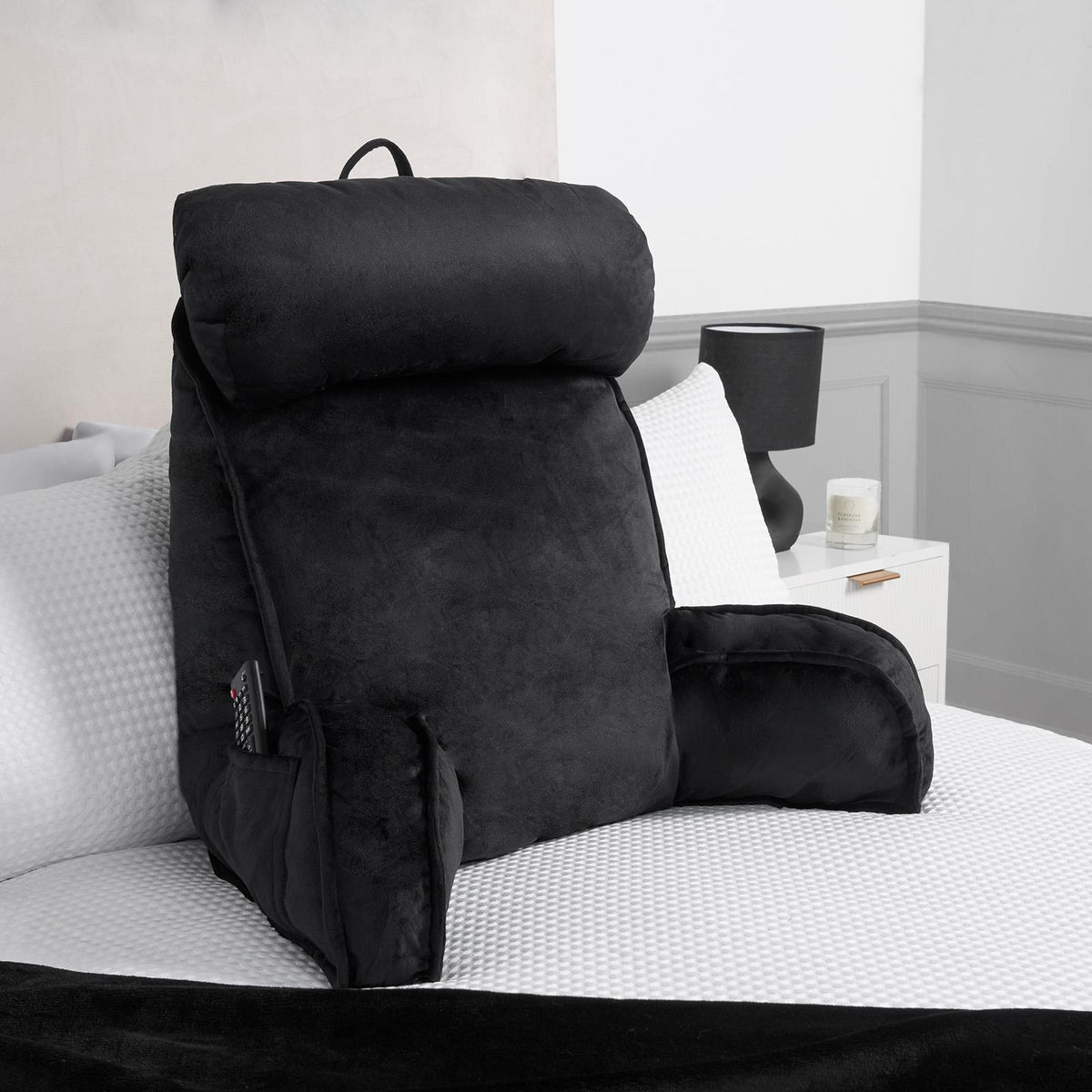 Cuddle Cushion Back Lumbar Support Head Rest Bed Reading Pillow Plump Soft Arms