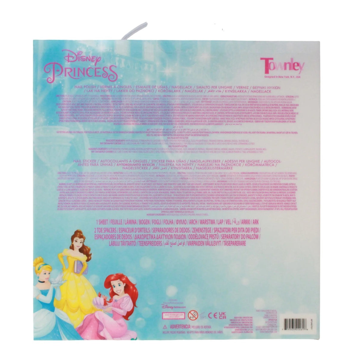 Disney Princess A Magical Manicure 15 Piece Nail Polish Set with Stickers