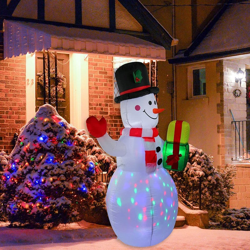 5FT Christmas Inflatable Snowman w/LED Light Blow Up Indoor/outdoor Garden Decor