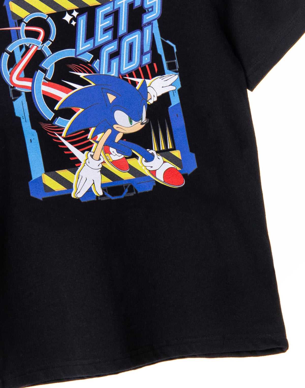 Sonic the Hedgehog Short Sleeved T-Shirt | Boys Black | Official Merch