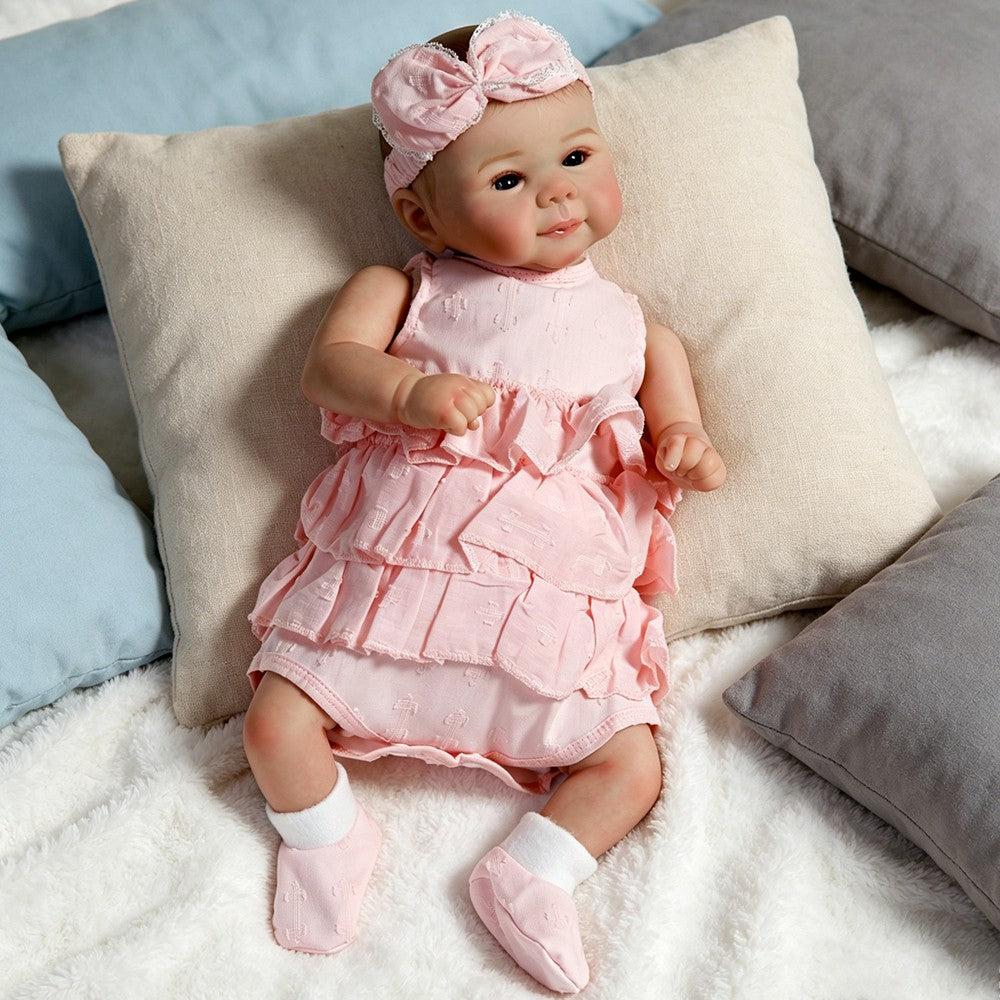 Realistic Reborn Newborn Baby Girl Doll Vinyl Silicone Handmade Lifelike Twins