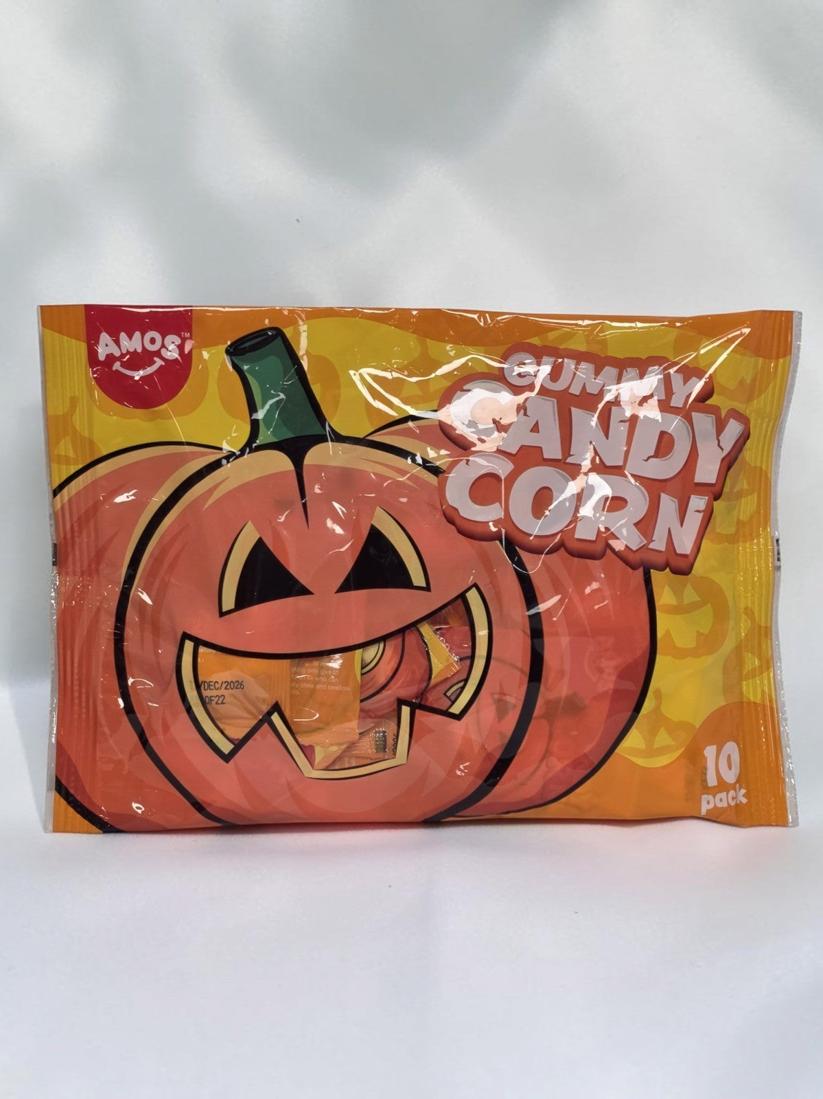 AMOS Gummy Candy Corn Halloween Sweets 10 Pack Trick or Treat Single or 2 Bags