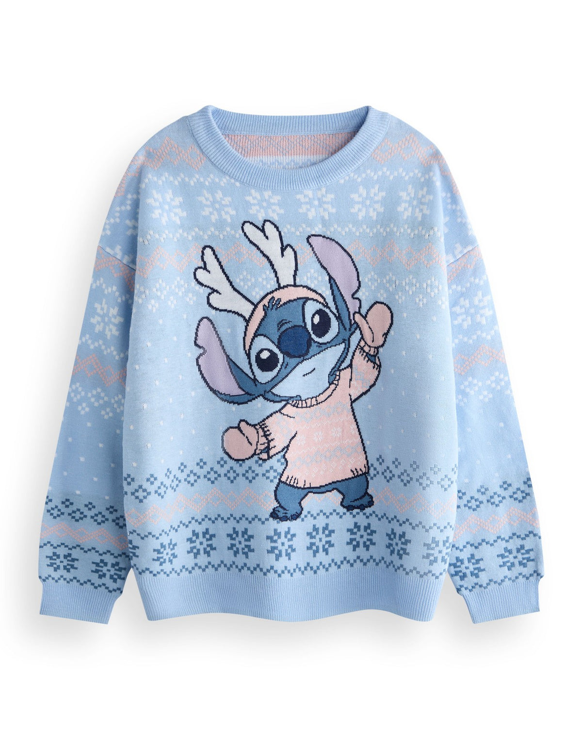 Disney Christmas Jumper | Girls Blue | Official Merch