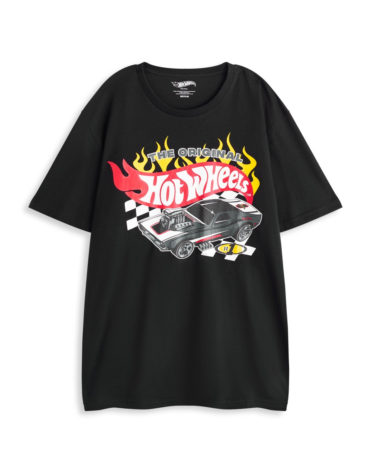 Hot Wheels Short Sleeve Long Leg Pyjama Set | Mens Black | Official Merch
