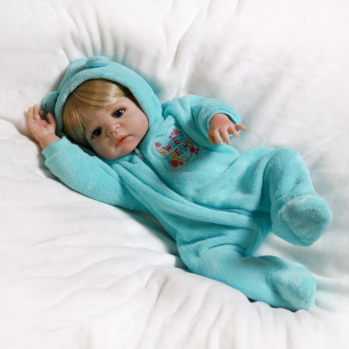 22'' Realistic Twins Reborn Baby Dolls Full Body Vinyl Silicone Boy Girl Gift UK