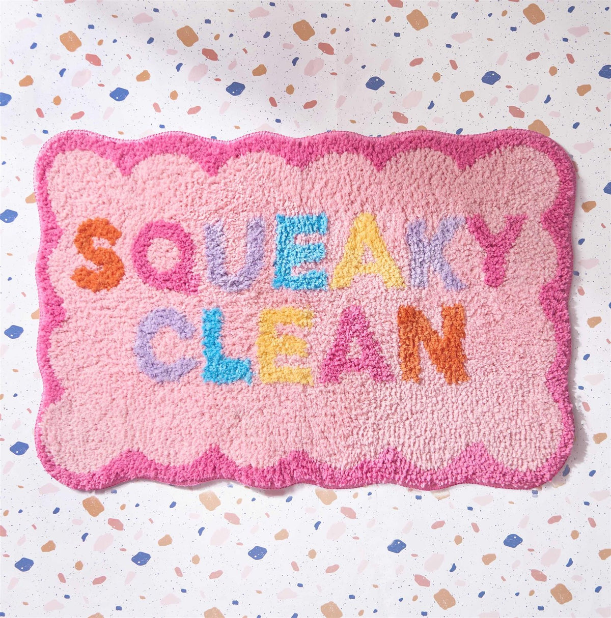 Bath Mat Non Slip Rug Shower Textured Shaggy Absorbent Bathroom Squeaky Clean