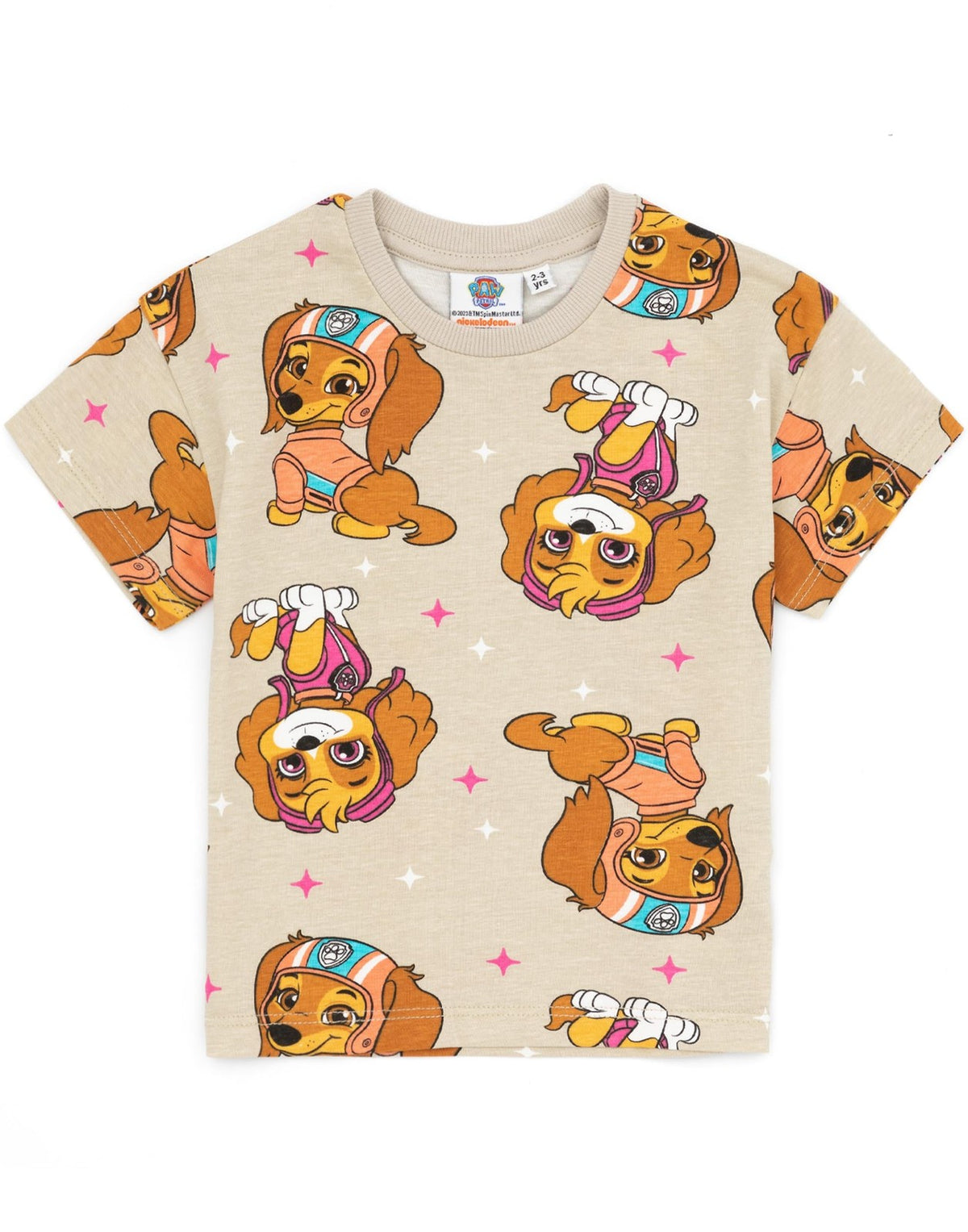 Paw Patrol Multi-Pack of 2 Short-Sleeved T-Shirts | Girls Multicoloured | Offici
