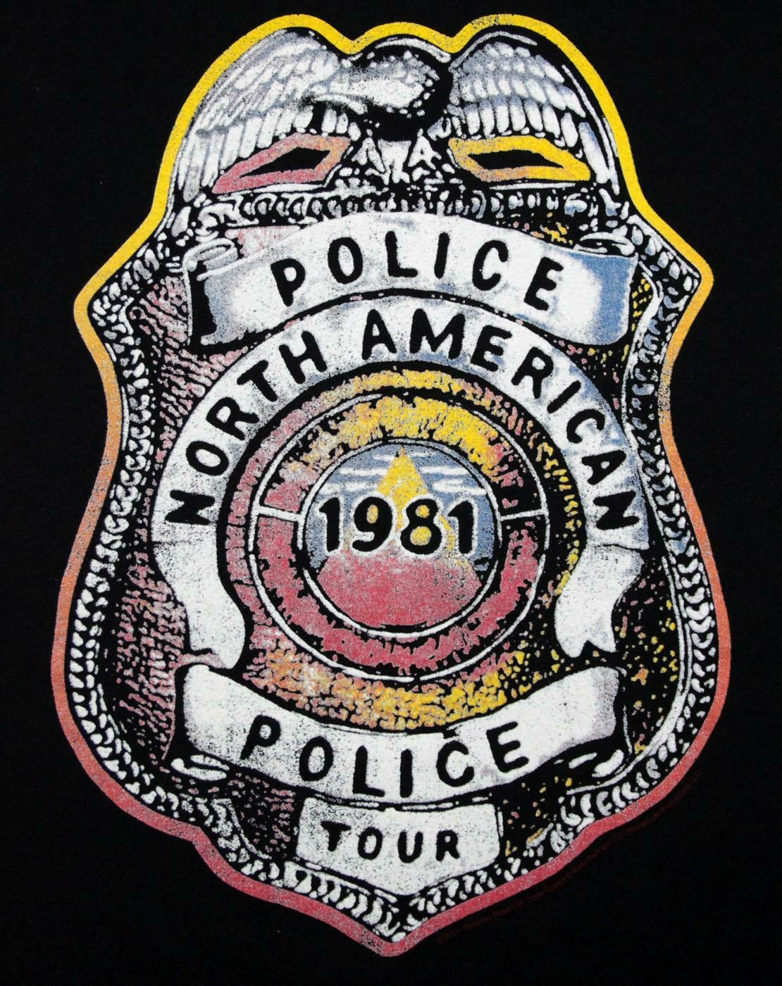 Police Short Sleeved T-Shirt | Mens Black | Official Merch