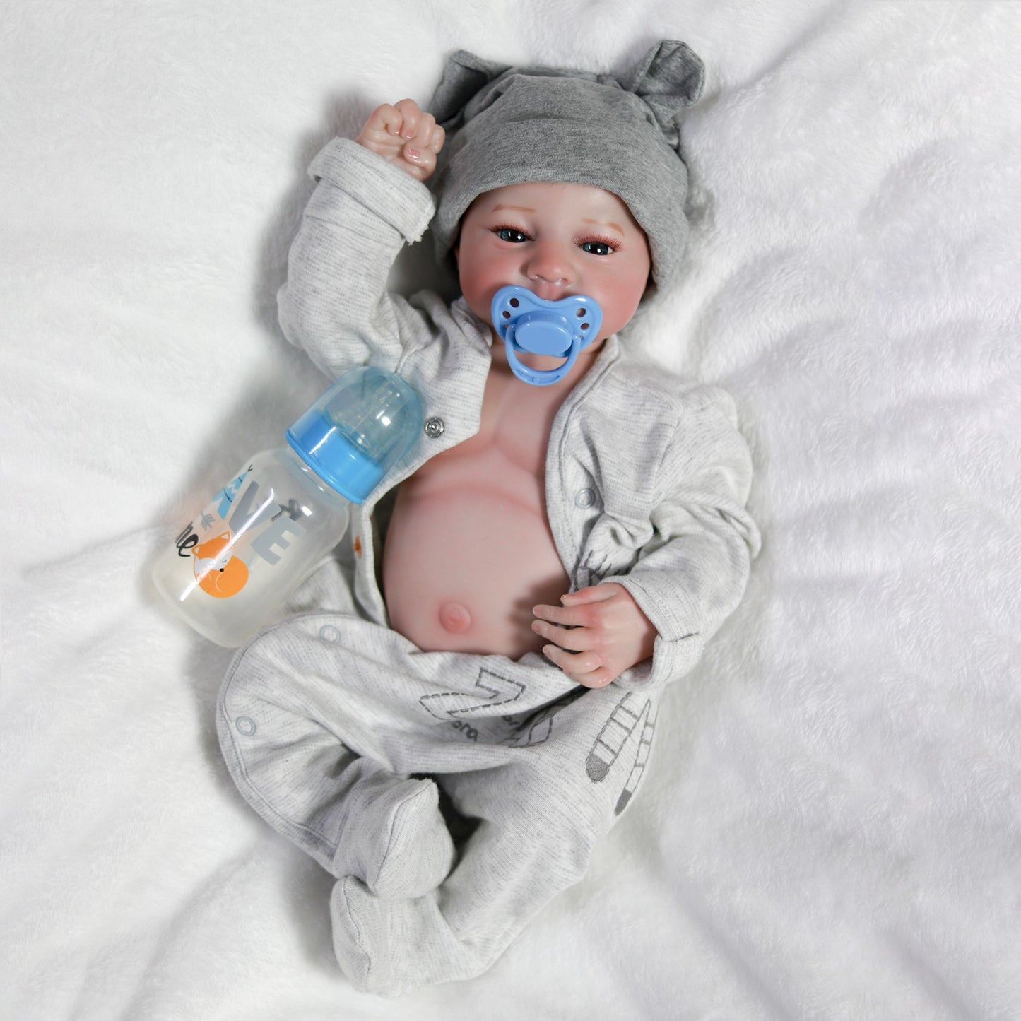18" Lifelike Reborn Dolls Full Body Vinyl Silicone Boy Girl Twins Newborn Babies