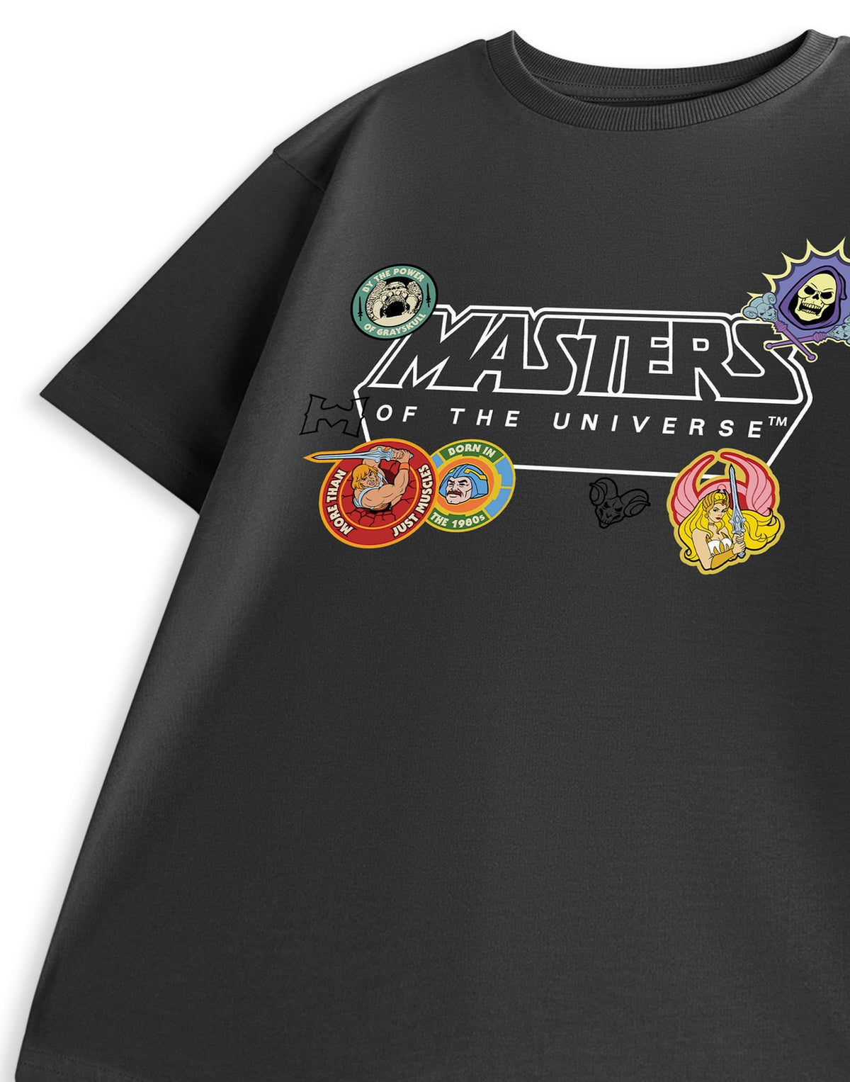 Masters of the Universe Short Sleeved T-Shirt | Unisex Kids Charcoal | Official