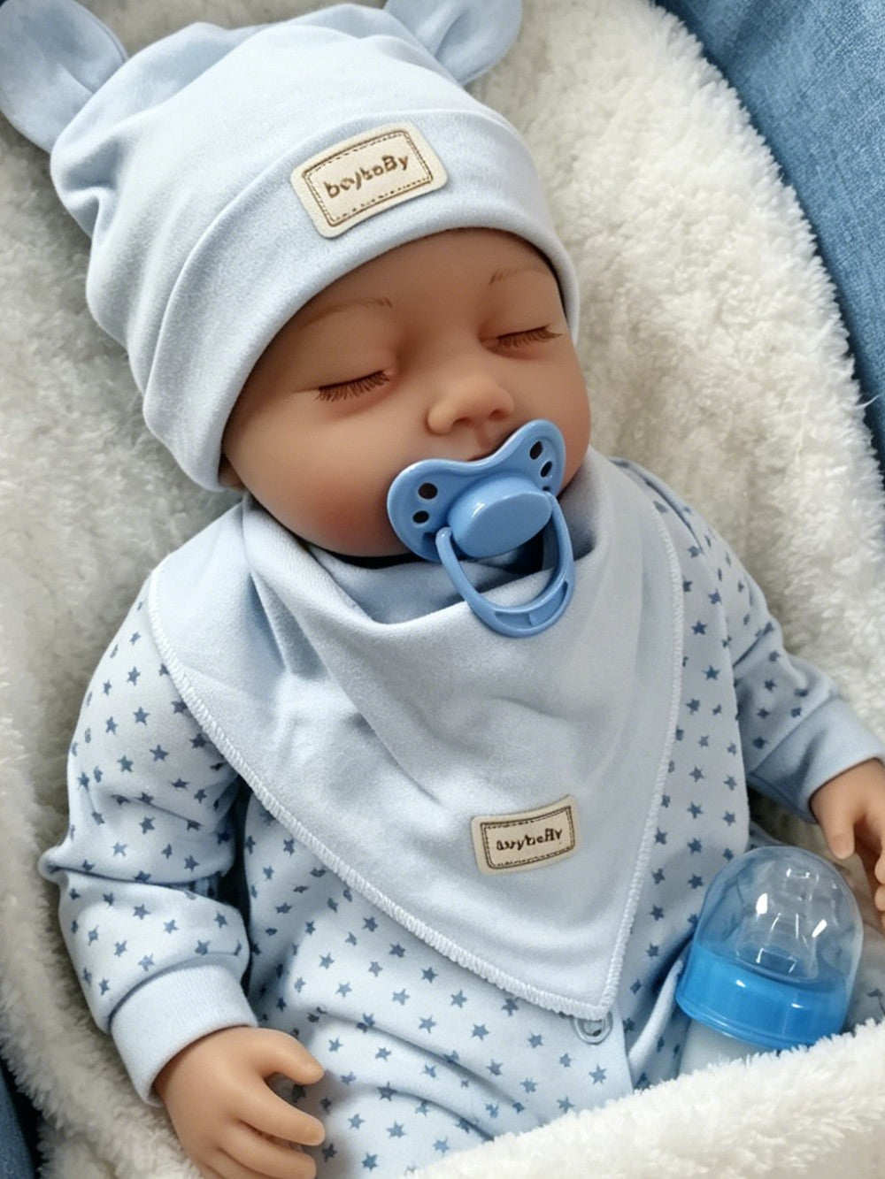 Realistic Reborn Baby Dolls Vinyl Silicone Handmade Lifelike Newborn Boy Doll UK
