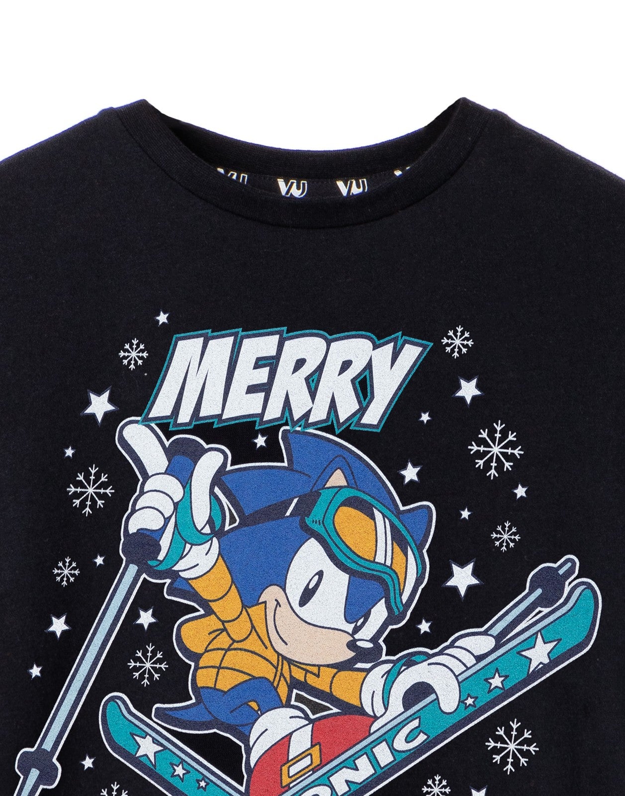 Sonic the Hedgehog Short Sleeved T-Shirt | Boys Black | Official Merch