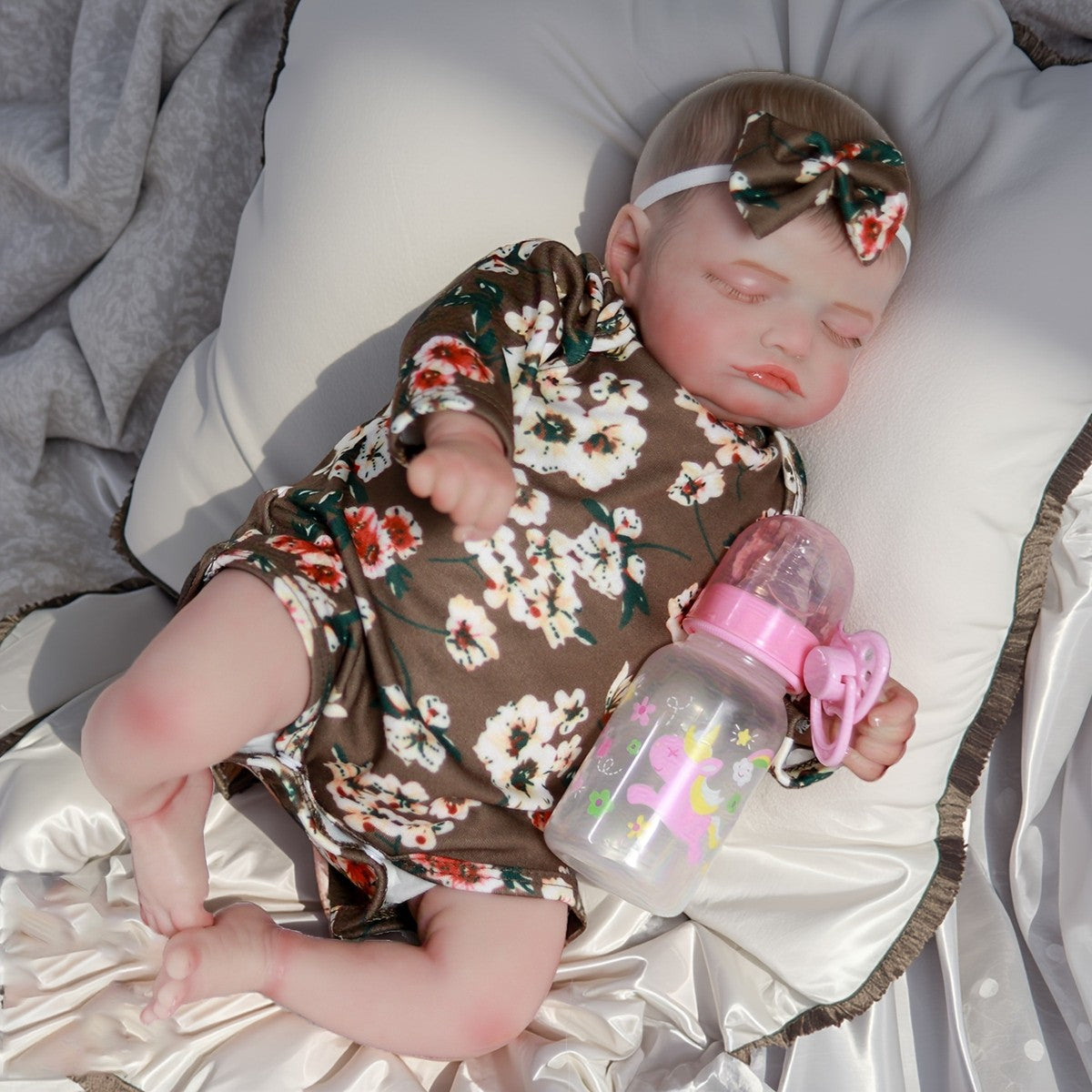 Reborn Baby Dolls Vinyl Silicone Realistic Handmade Newborn Girl Doll Xmas Gift