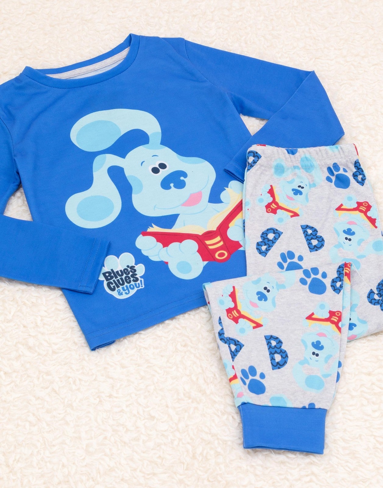 Blue's Clues & You! Long Sleeve Long Leg Pyjama Set | Boys Blue | Official Merch