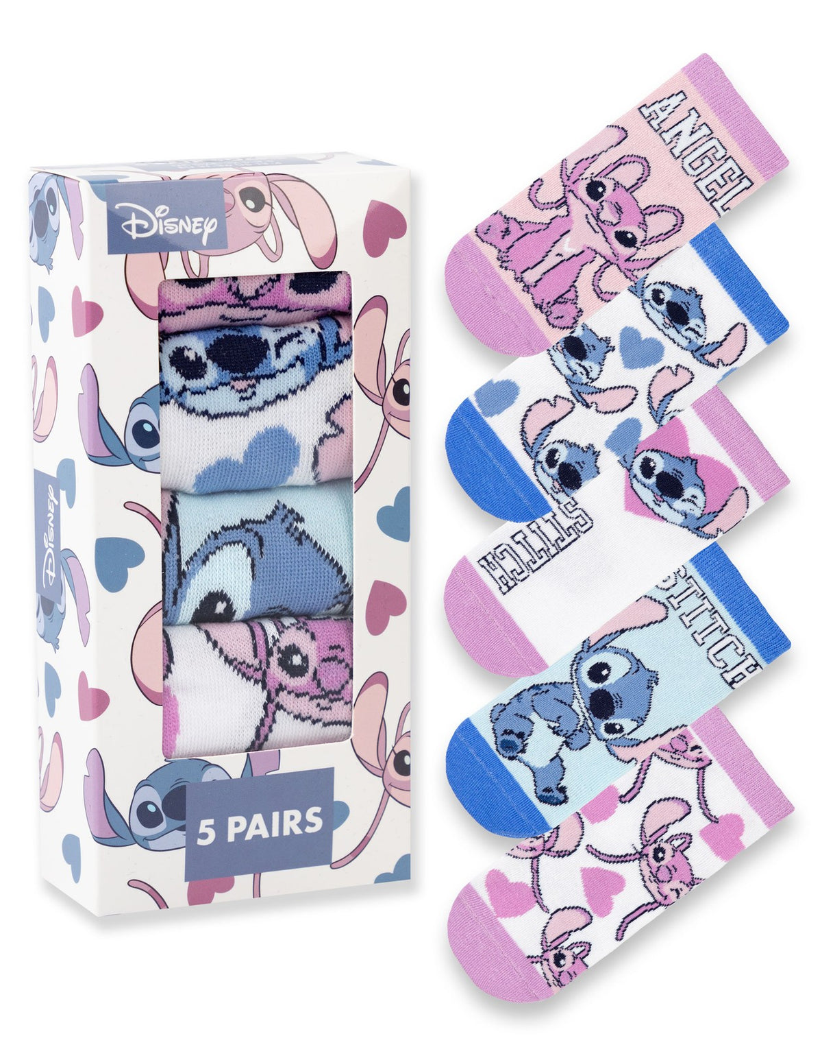 Disney Calf Socks Set of 5 | Girls Multicoloured | Official Merch