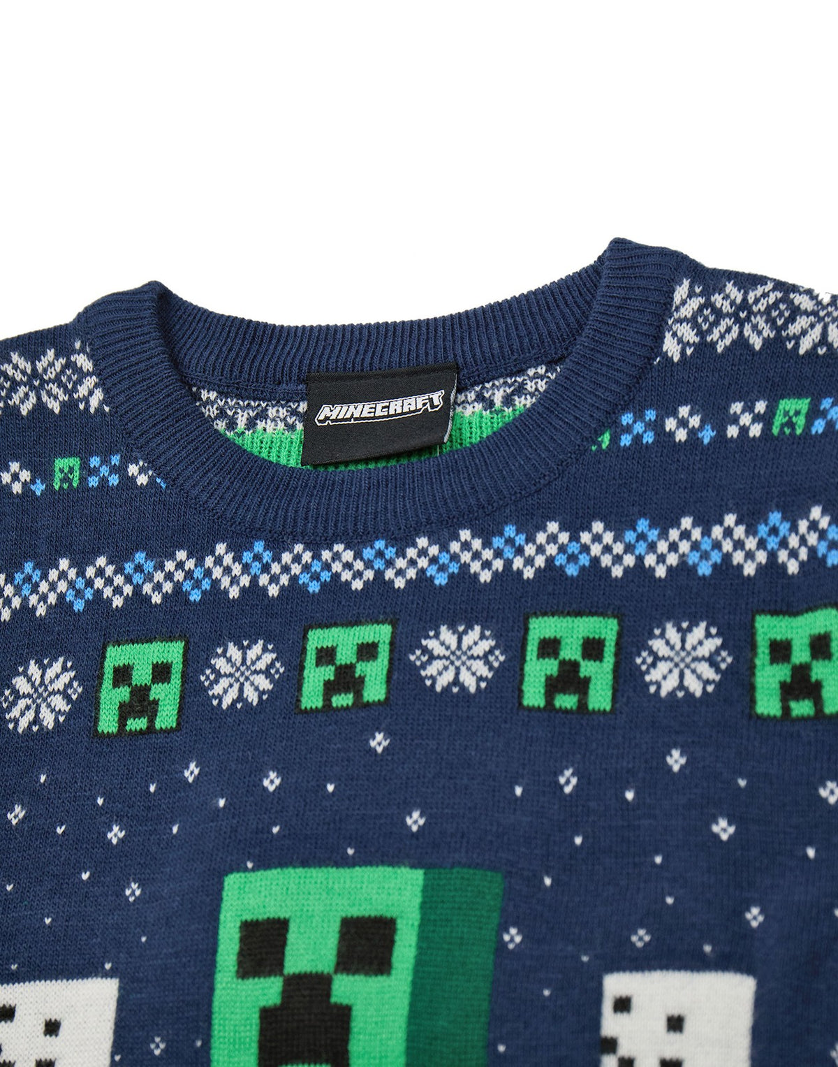 Minecraft Christmas Jumper | Boys Blue Gaming | Official Merch