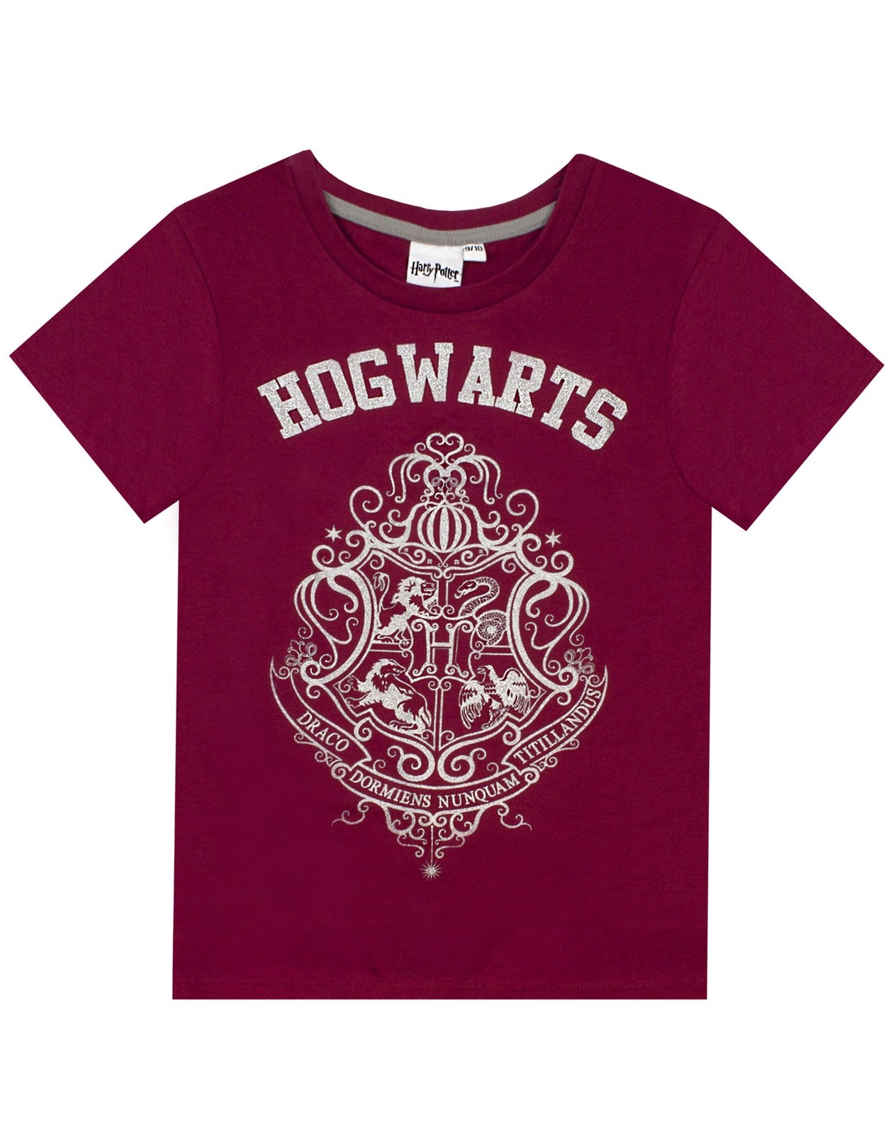 Harry Potter Short Sleeve Long Leg Pyjama Set | Girls Purple | Official Merch
