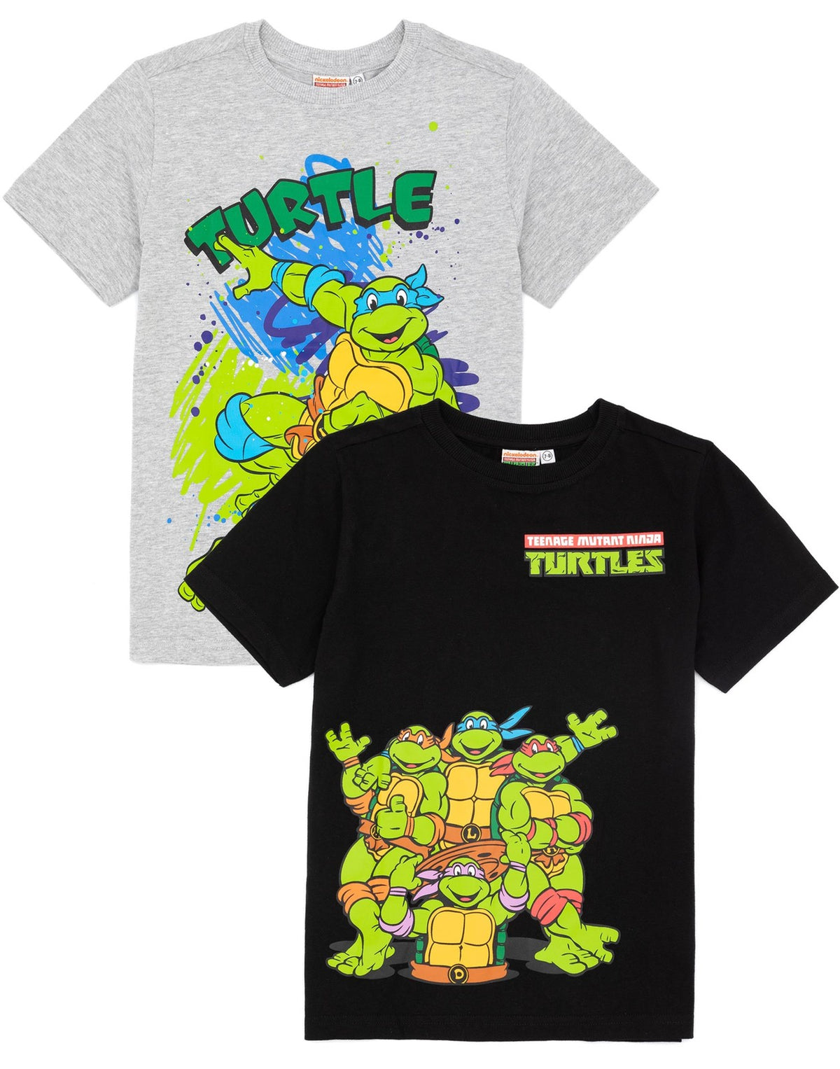 Teenage Mutant Ninja Turtles Multi-Pack of 2 Short-Sleeved T-Shirts | Boys Multi