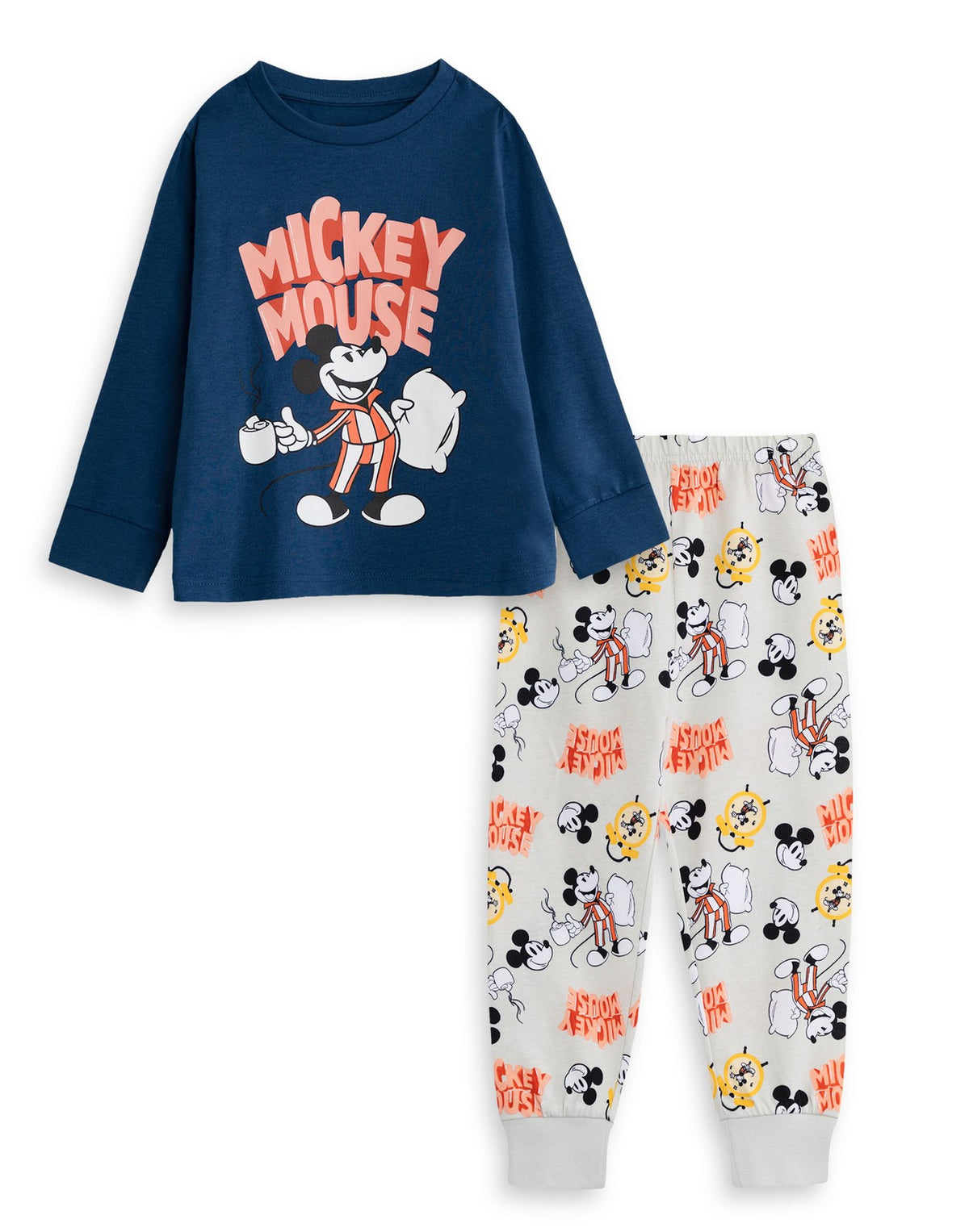Disney Long Sleeve Long Leg Pyjama Set | Boys Blue | Official Merch