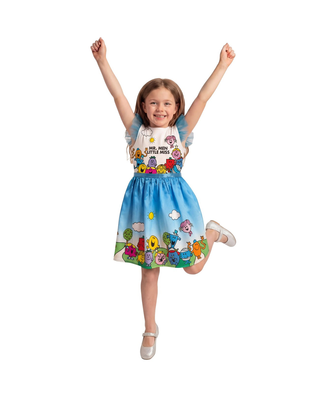 Mr. Men 2 Piece Costume | Girls Blue | Official Merch
