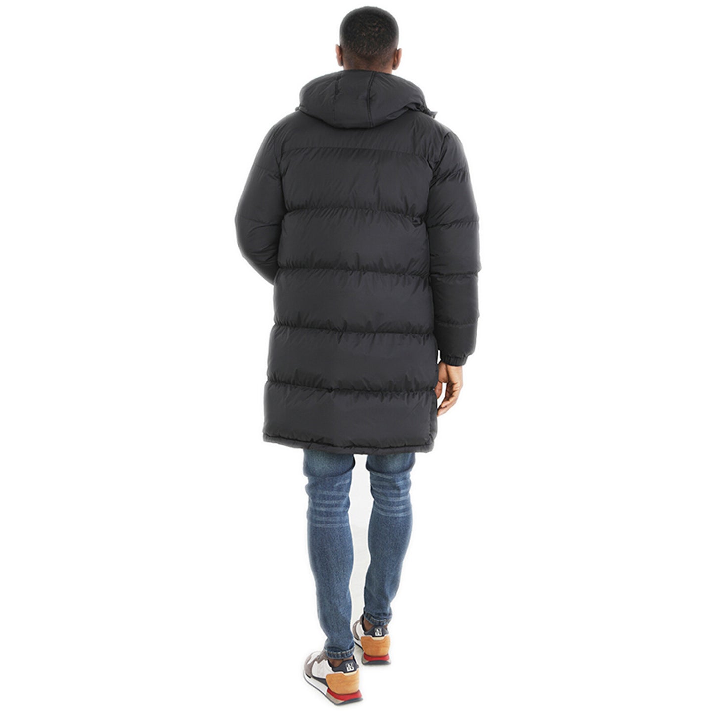 BRAVE SOUL MEN QUILTED HOODED PADDED BOMBER JACKET WARM BUBBLE PUFFER PUFFA COAT