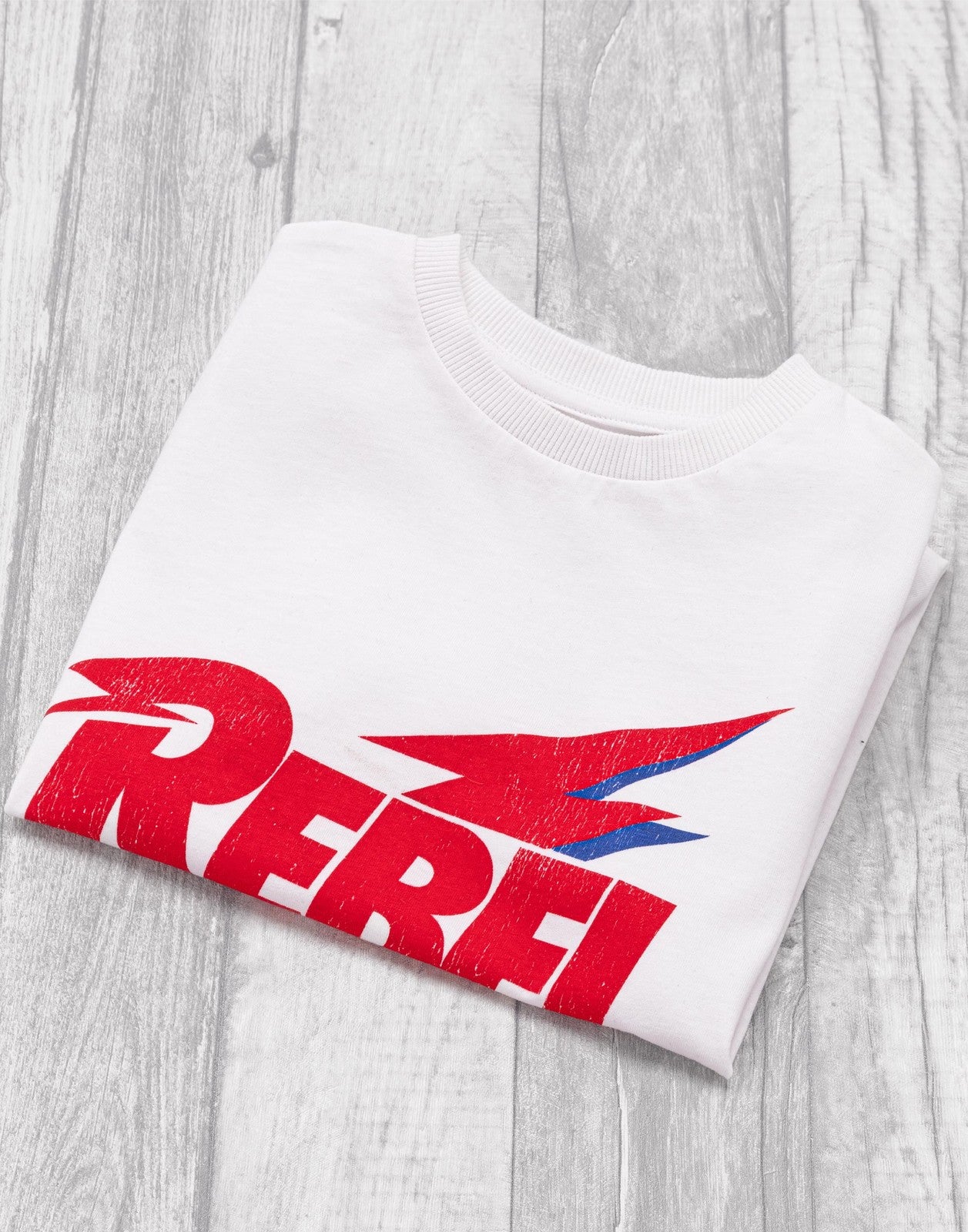 David Bowie Short Sleeved T-Shirt | Unisex Kids White | Official Merch