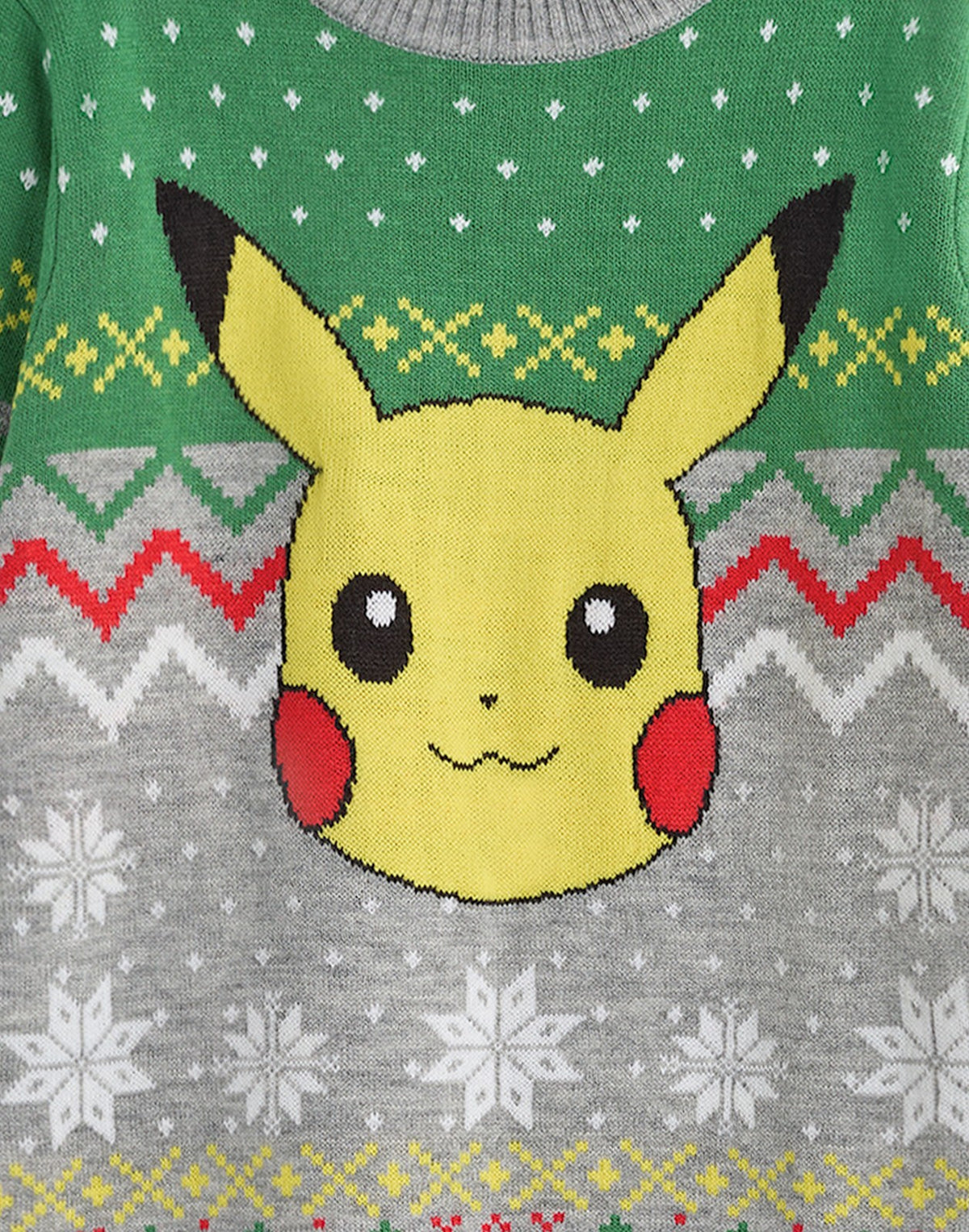 Pokemon Christmas Jumper | Boys Grey | Official Merch