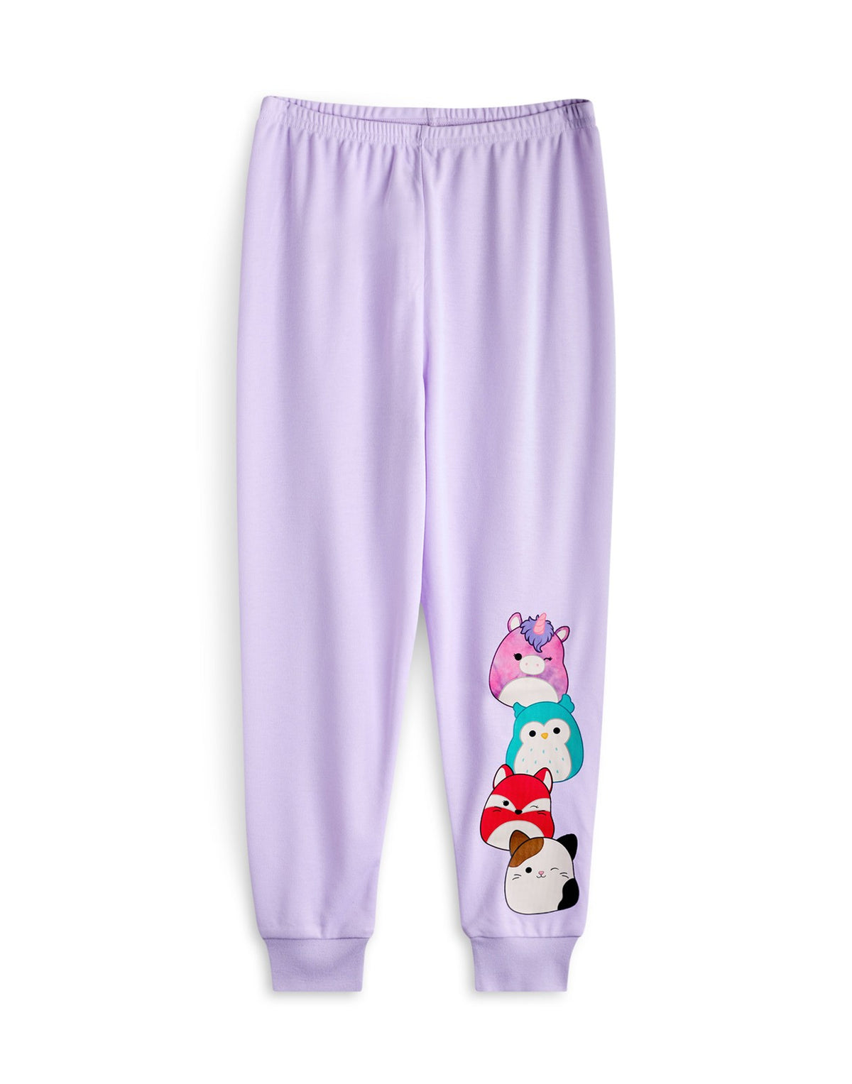 Squishmallows Multi-Pack of 2 Long Sleeve Long Leg Pyjama Set | Girls Purple | O