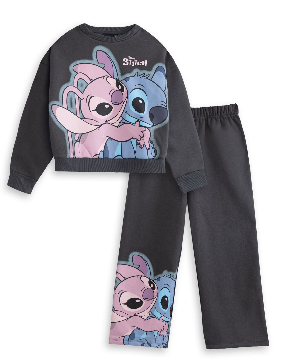 Disney Sweatshirt and Joggers Set | Girls Grey | Official Merch