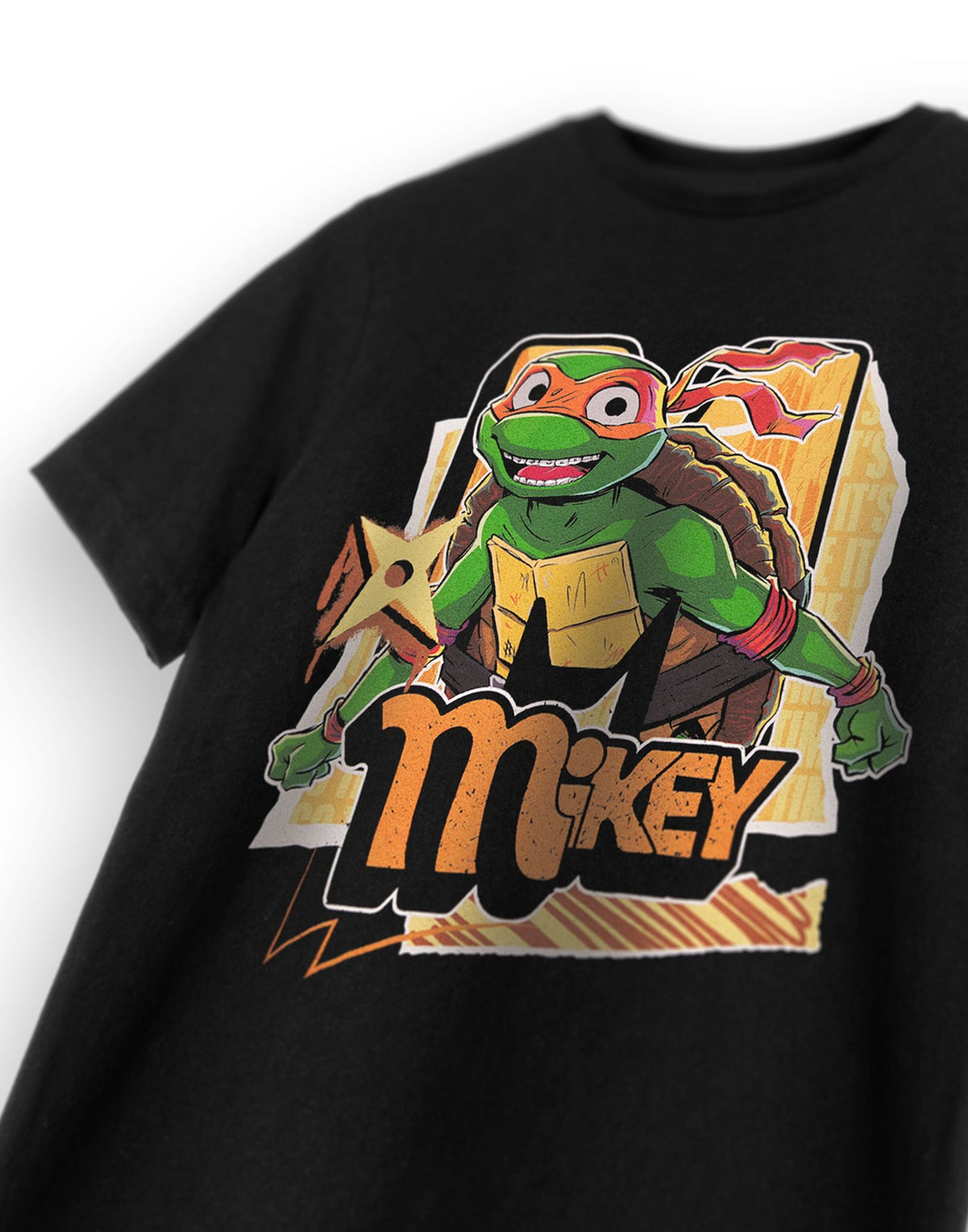 Teenage Mutant Ninja Turtles Short Sleeved T-Shirt | Boys Black | Official Merch