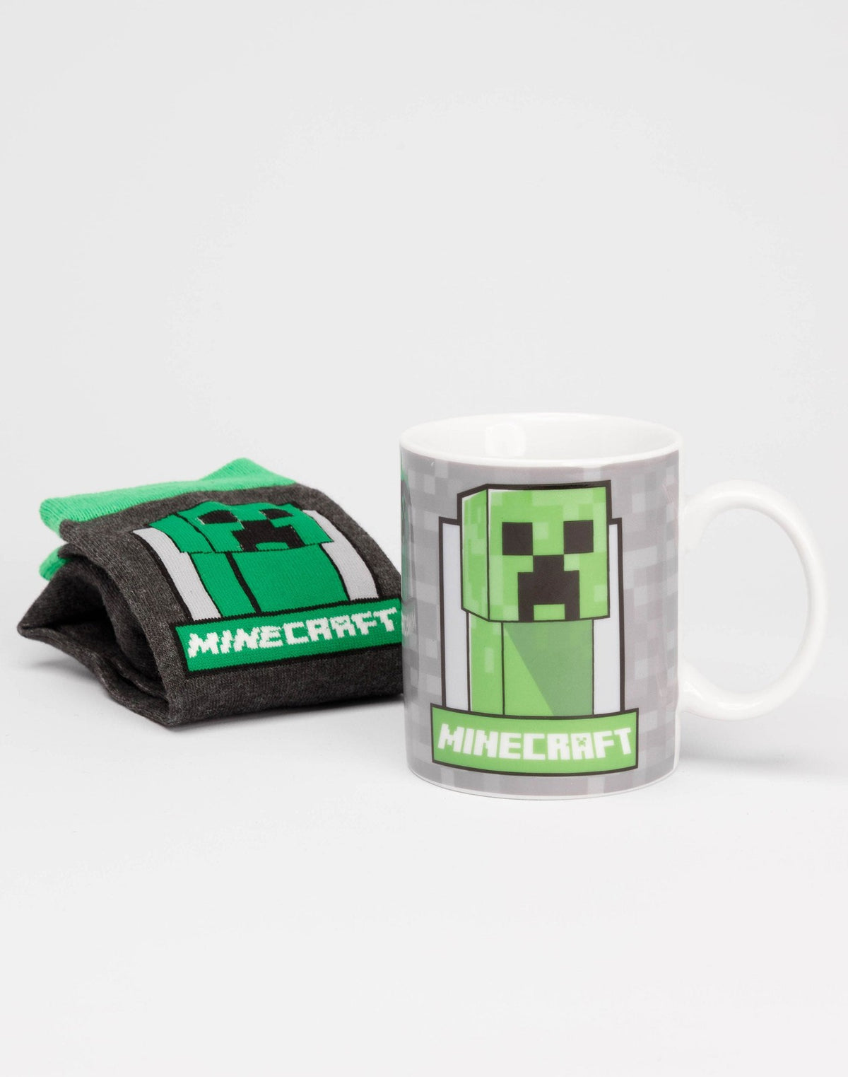 Minecraft Mug and Sock Gift Set | Boys Green Gaming | Official Merch