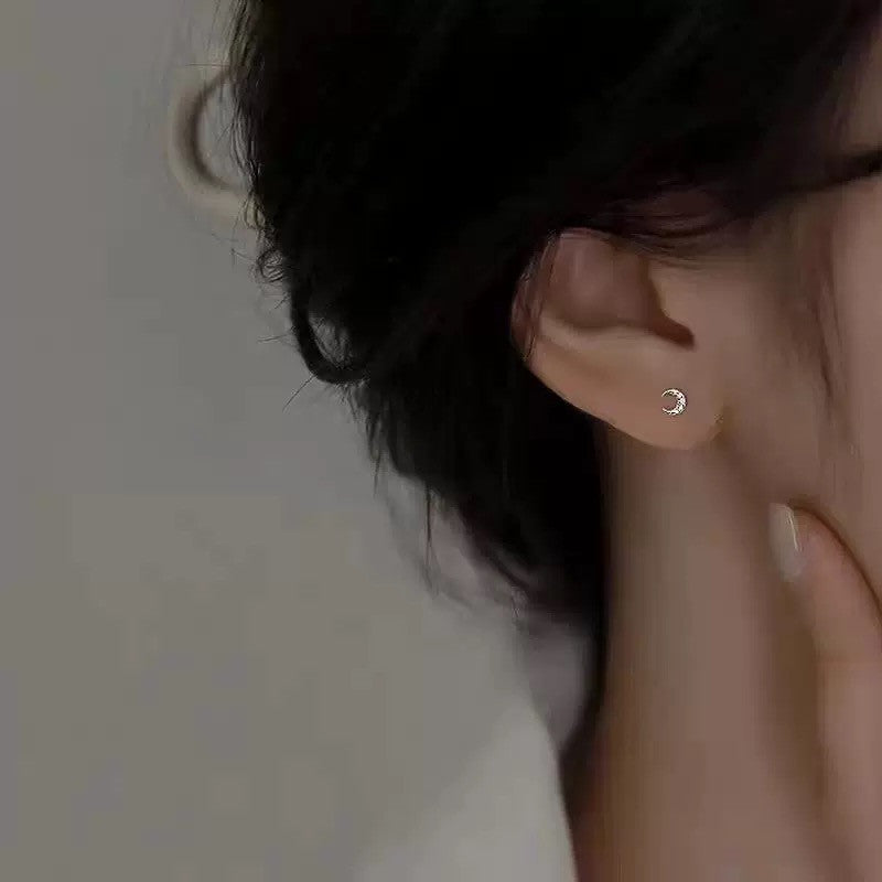 925 Sterling Silver Crystal Star Stud Earrings Jewellery Women Girls Gift UK