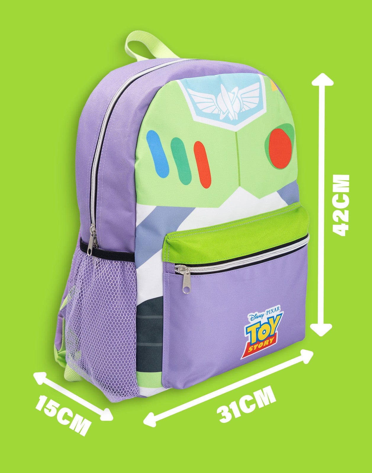 Disney 4 Piece Backpack Set | Unisex Kids Green | Official Merch