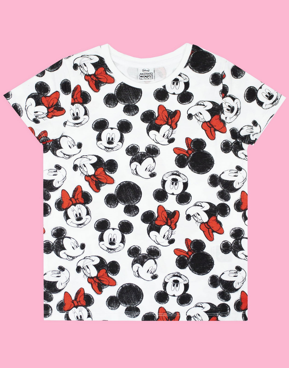 Disney Short Sleeved T-Shirt | Girls White | Official Merch