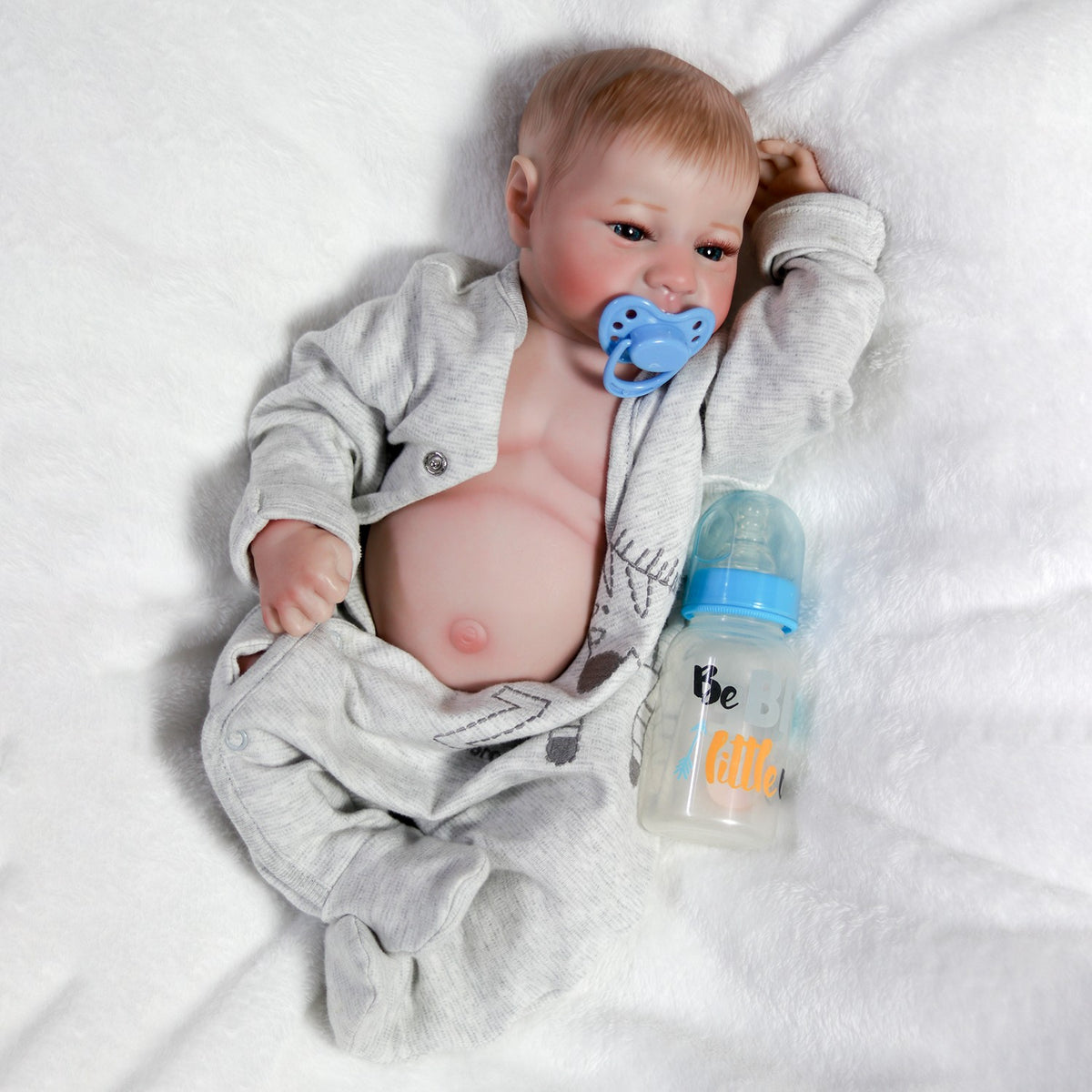 Lifelike Reborn Newborn Baby Dolls Waterproof Full Vinyl Silicone Body Boy Doll
