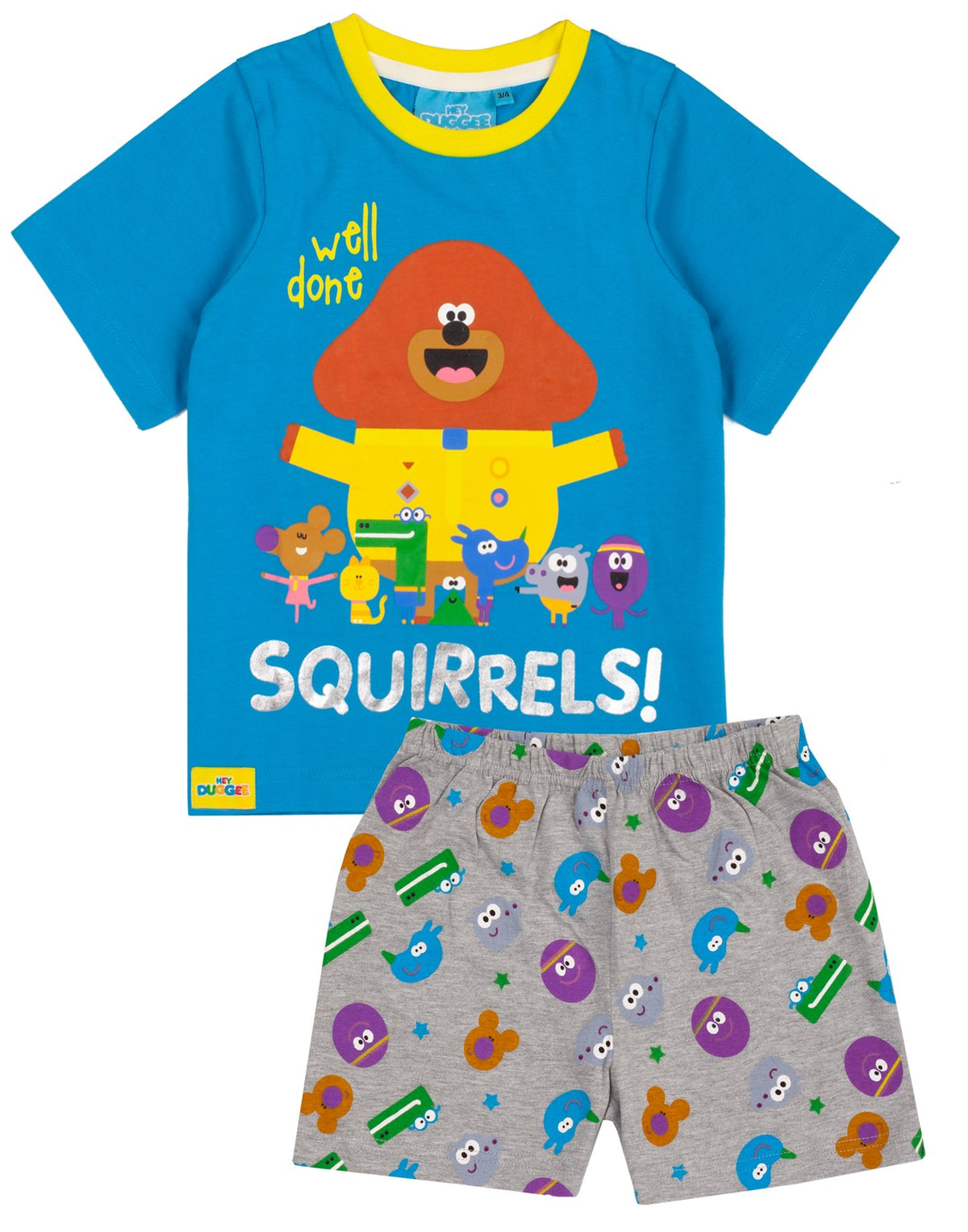 Hey Duggee Short Sleeve Short Leg Pyjama Set | Boys Blue | Official Merch