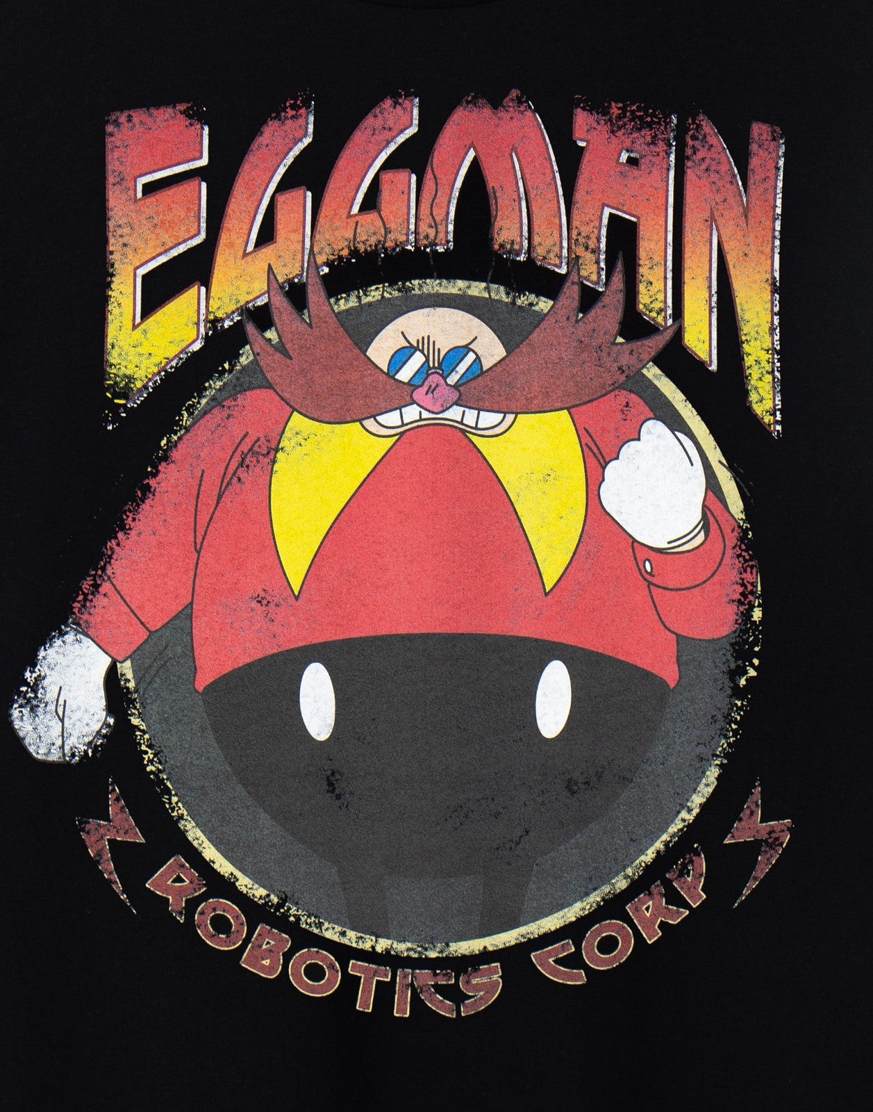 Sonic the Hedgehog Short Sleeved T-Shirt | Mens Black | Official Merch