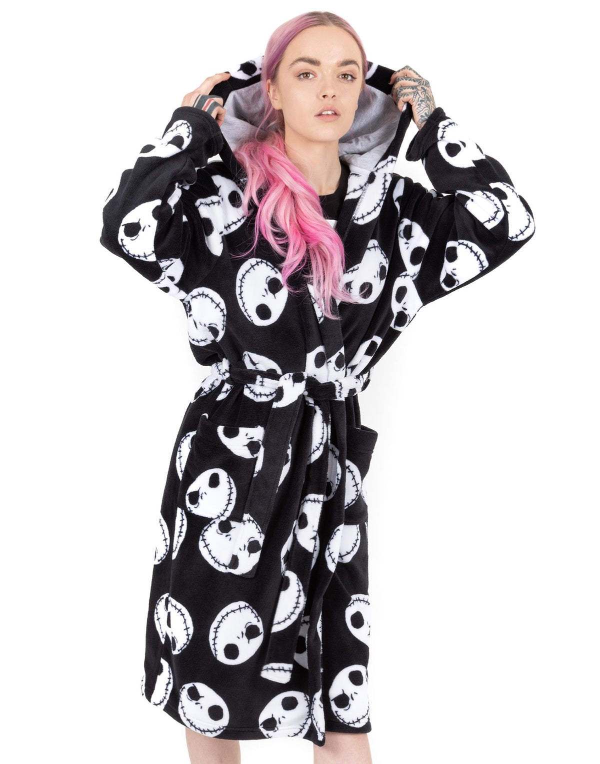 Disney Bathrobe | Womens Black | Official Merch